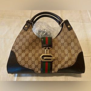 Vintage Gucci Monogram Shoulder Bag